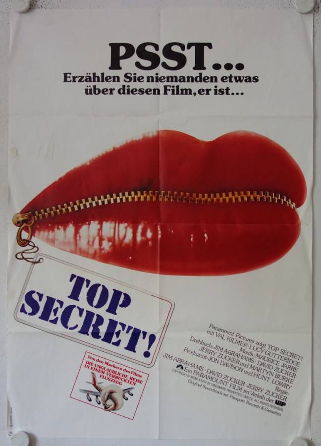 Top Secret! original release german movie poster