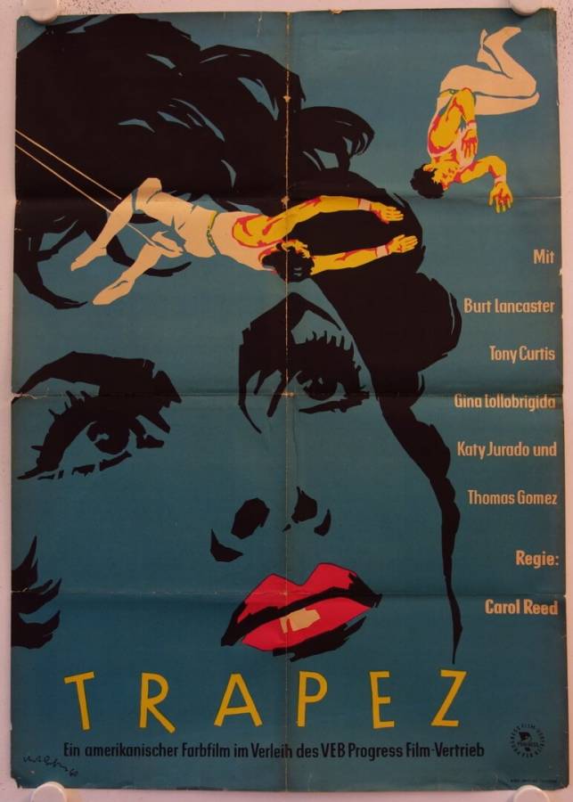 Trapeze original release east-german movie poster