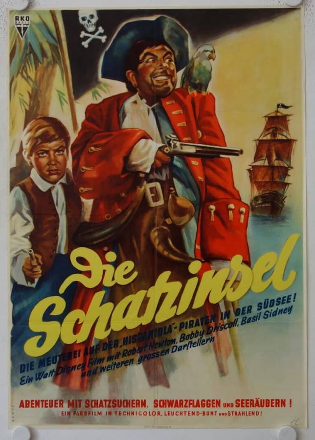 Treasure Island original release german movie poster