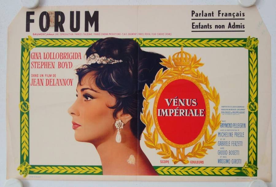 Venere Imperiale - Imperial Venus original release belgian movie poster