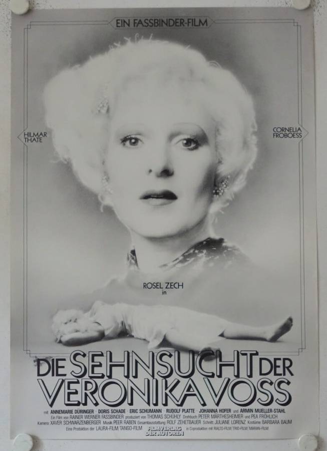 Die Sehnsucht der Veronika Voss originales deutsches Filmplakat