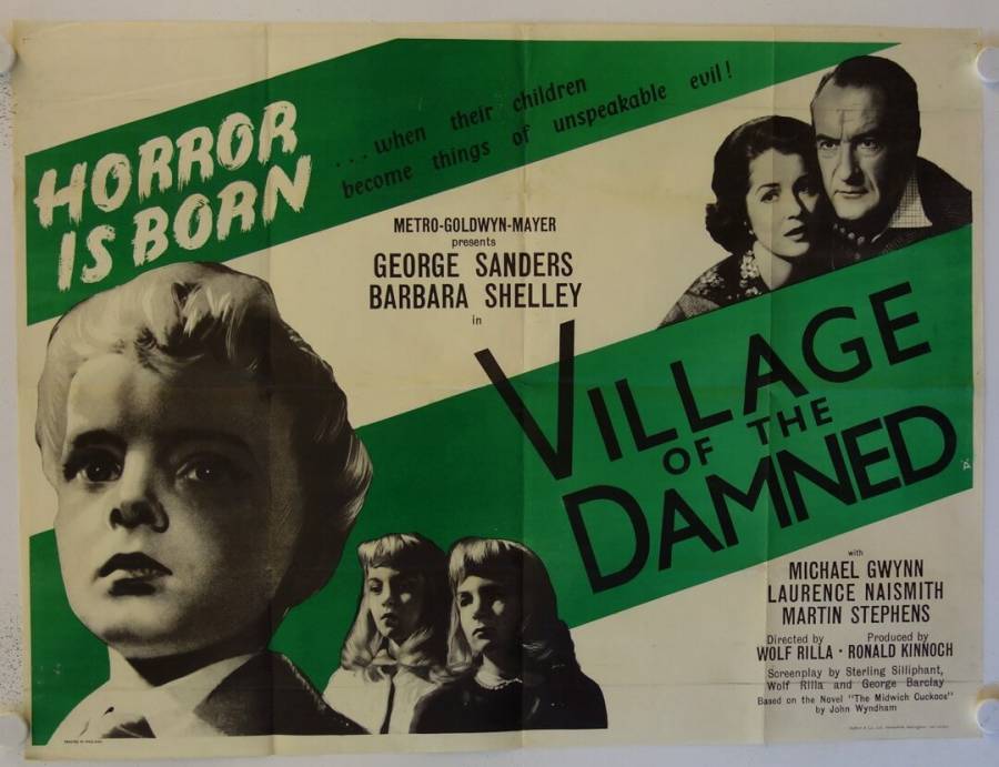 Das Dorf der Verdammten originales British Quad Filmplakat