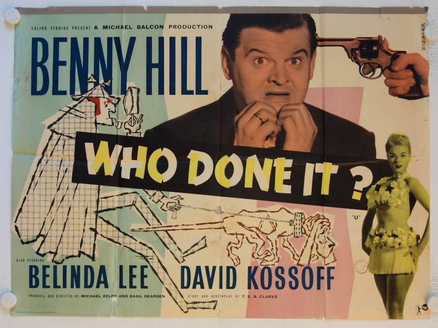 Who Done It? original release British Quad movie poster