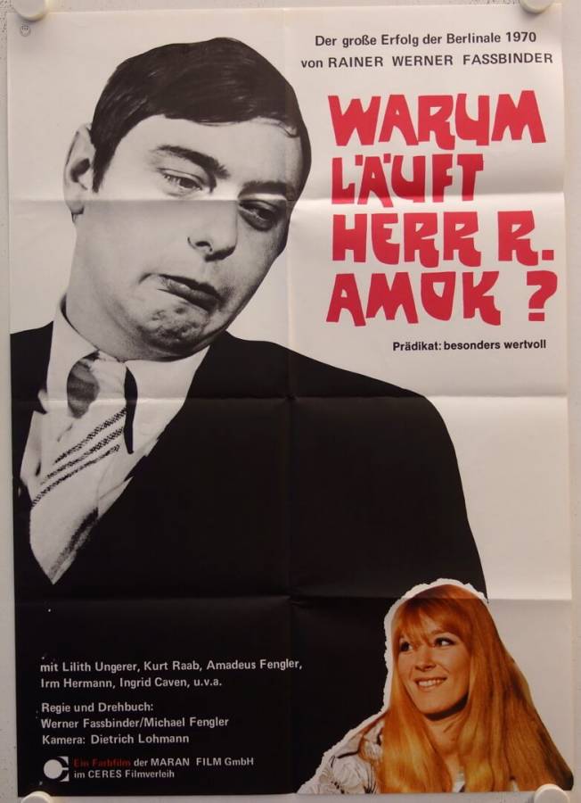 Warum läuft Herr R. Amok? originales deutsches Filmplakat