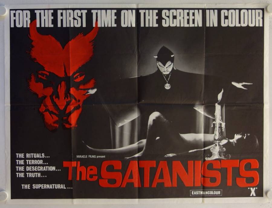 Witchcraft '70 (The Satanists) original release British Quad movie poster