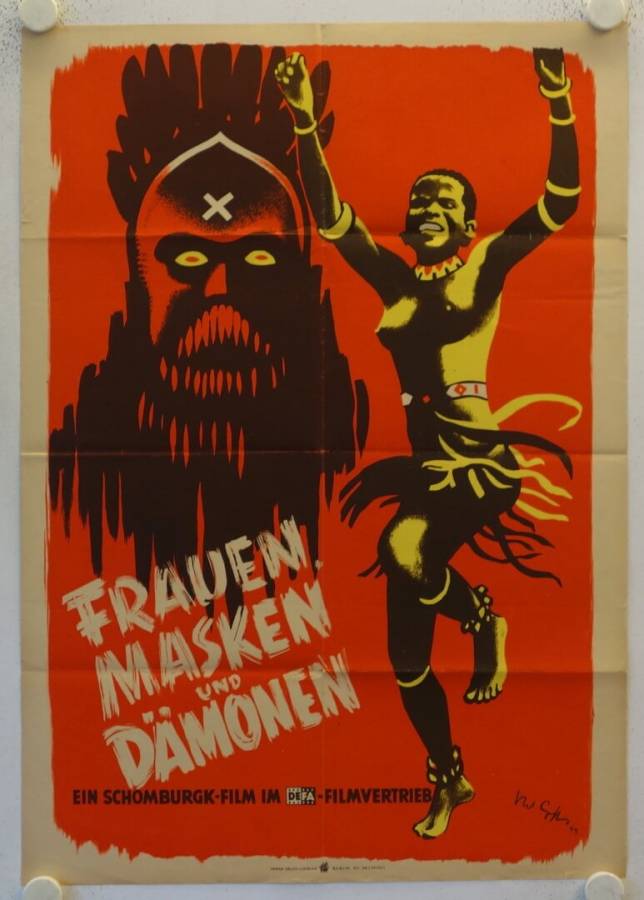 Women Masks and Demons original release east-german movie poster