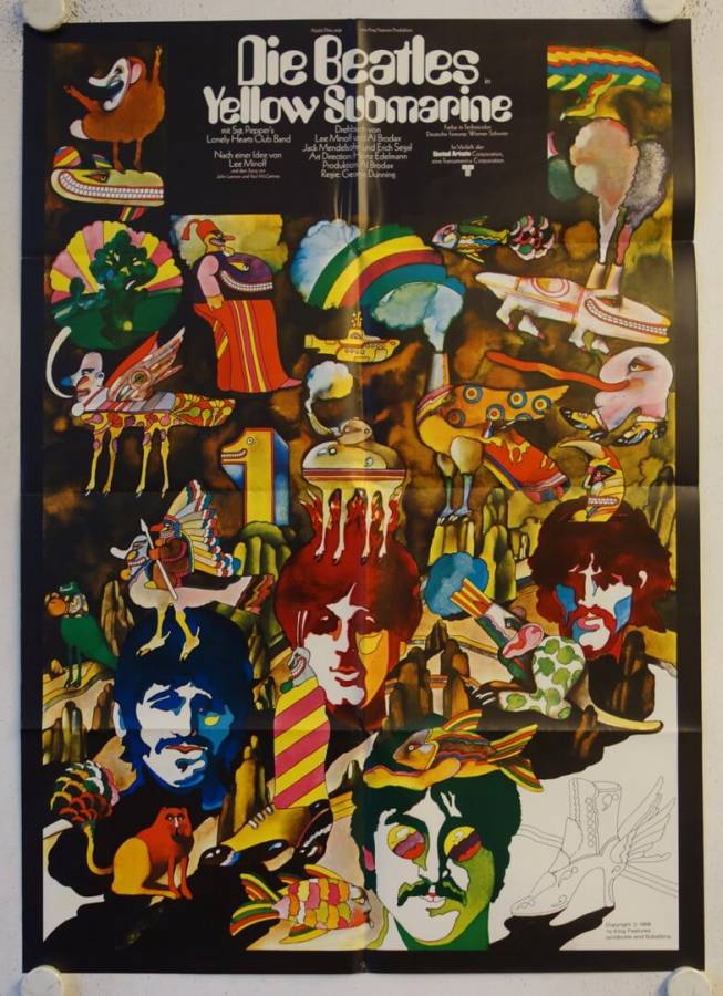 Yellow Submarine original release german movie poster