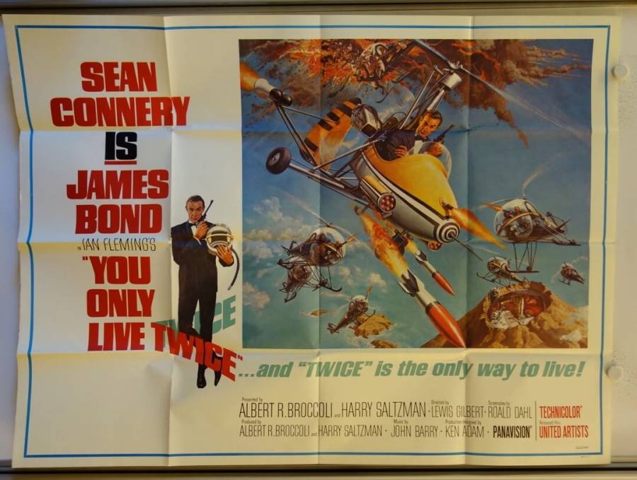 You only live twice original release US Subway movie poster