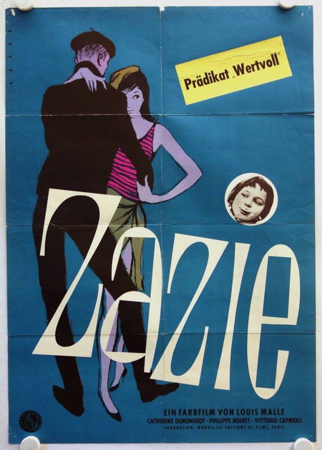 Zazie originales deutsches Filmplakat